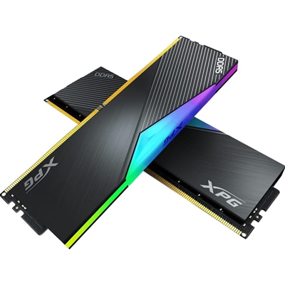 sdada-ax5u640032-lg.jpg Adata XPG Lancer RGB AX5U6400C3232G-DCLARBK 64GB U-DIMM System Memory DDR5, 6400MHz, 2 x 32GB - Image 1