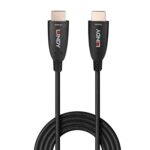 Lindy 38510 10m HDMI (M) 2.1 Anthra Line 7680x4320@60Hz / 3840x2160@120Hz Fibre Optic Hybrid Cable - Black - Image 2