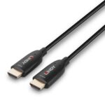 Lindy 38510 10m HDMI (M) 2.1 Anthra Line 7680x4320@60Hz / 3840x2160@120Hz Fibre Optic Hybrid Cable - Black - Image 5