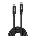 LINDY 43308 5m Active USB 3.2 Gen 2 C/C Cable, Data transfer rates up to 10Gbps, Supports video resolutions up to UHD 8K 7680x4320@60Hz including 4K 4096x2160@120Hz, 2 year warranty - Image 2