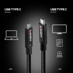 LINDY 43308 5m Active USB 3.2 Gen 2 C/C Cable, Data transfer rates up to 10Gbps, Supports video resolutions up to UHD 8K 7680x4320@60Hz including 4K 4096x2160@120Hz, 2 year warranty - Image 5