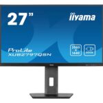 iiyama ProLite XUB2797QSN-B2 27" QHD IPS technology panel with USB-C dock and RJ45 (LAN), 1ms, USB Hubx4, HDMI, DisplayPort, Freesync, 100Hz, Speakers, Black, ACR, Internal PSU, VESA