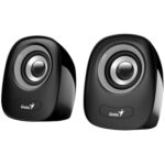 Genius SP-Q160 2.0 Desktop Speakers, Stereo Sound, USB Powered Plug and Play, 6w, 3.5mm with Volume Control, Grey - Image 2