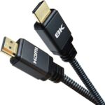 Prevo HDMI-2.1-3M HDMI Cable, HDMI 2.1 (M) to HDMI 2.1 (M), 3m, Black & Grey, Supports Displays up to 8K@60Hz, 99.9% Oxygen-Free Copper with Gold-Plated Connectors, Superior Design & Performance, Retail Box Packaging - Image 3