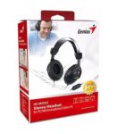 Genius HS-M505X Noise-cancelling Headset with Mic, 3.5mm Connection, Plug and Play with Adjustable Headbandand, In-line microphone and Volume Control, Black - Image 2