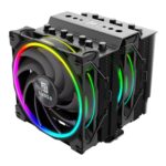 Akasa Soho H7 ARGB CPU Cooler, Black, 2x 120mm PWM Fan, Dual Tower, Aluminium Fins, 7x Copper Heatpipes, Intel/AMD - Image 2