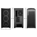 be quiet! Shadow Base 800 FX ARGB Black Mid Tower Chassis, Addressable RGB LEDs, 4x 140mm Fans, mITX/mATX/ATX/EATX - Image 2