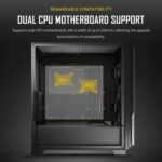 ANTEC P20CE Case, E-ATX Gaming, Black, Mid Tower, 2 x USB 3.0 / Type-C 3.2 Gen 2 x 1, E-ATX, ATX, Micro-ATX, ITX - Image 6