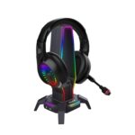 Marvo Scorpion HZ-10 Kobe 30 USB RGB Gaming Headset Stand and Hub (Black) - Image 2