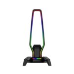 Marvo Scorpion HZ-10 Kobe 30 USB RGB Gaming Headset Stand and Hub (Black) - Image 3