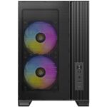 Antec FLUX M Mini Tower PC Case - Tempered Glass, Steel/Plastic, 6 PWM Fans, USB-C, Micro-ATX/ITX Compatibility - Image 4