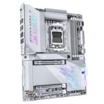 Gigabyte X870E AORUS PRO X3D ICE AMD AM5 Socket Motherboard, ATX, 4x DDR5 Slots, 4x M.2 Sockets, Fitted I/O Shield, 5GbE LAN, Wi-Fi 7, 1x HDMI Port / 2x USB-C (USB4) - Image 3