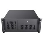 CiT 4U Rackmount Server Case 500mm, Heavy-Duty Industrial Chassis with Lockable Front Door, Supports ATX/mATX, 8x Internal HDD Bays for Massive Storage, Black - Image 2