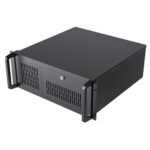 CiT 4U Rackmount Server Case 500mm, Heavy-Duty Industrial Chassis with Lockable Front Door, Supports ATX/mATX, 8x Internal HDD Bays for Massive Storage, Black - Image 3
