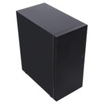 CIT Silent ES Black Mid-Tower Low Noise Computer Case with 2 x 120mm PWM Cooling Fans Included Sound Dampening Material - Image 4