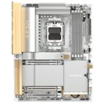 Gigabyte X870E AERO X3D WOOD AMD AM5 Socket Motherboard, ATX, 4x DDR5 Slots, 4x M.2 Sockets, Fitted I/O Shield, 2x 5GbE LAN, Wi-Fi 7, 1x HDMI Port / 2x USB-C (USB4) - Image 2