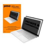 prevo 15.6 Inch Laptop Privacy Screen/ Privacy Filter, Anti-Glare, Anti-Peep, Anti-Static, Blackout