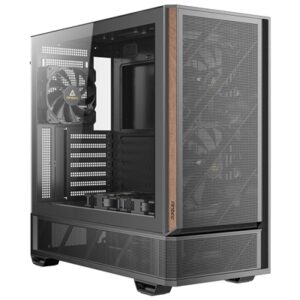 Antec P30 Air Mid-Tower ATX Gaming Case, High-Airflow Mesh Front, Support for 360 mm Radiator, Tempered Glass Side Panel, USB-C & Five Pre-Installed Fans