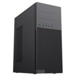CiT Academy Mid-Tower Office PC Case With USB Type C and 80mm Rear Black Fan and 500W Power Supply Included