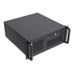 CiT 4U Rackmount Server Case 500mm, Heavy-Duty Industrial Chassis with Lockable Front Door, Supports ATX/mATX, 8x Internal HDD Bays for Massive Storage, Black