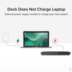 Plugable UD-6950H Universal Dual Monitor 4K USB-A/USB-C DisplayLink Certified Docking Station - Image 5