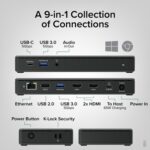 Plugable UD-MSTH2 USB-C Dual HDMI 4K 65W USB-C PD Driverless Docking Station - Image 2