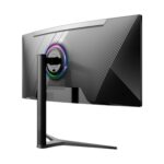 piXL CM34C7 34 Inch 165Hz UWQHD Quad HD Ultrawide Curved Gaming Monitor, with 1.5ms Response Time, 3440 x 1440 Resolution, HDMI, DisplayPort, USB-C, USB-B, USB-A x 2, Audio & Height Adjust - Image 4