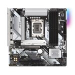 ASRock B760M PRO RS Intel 1700 Socket Motherboard, Micro-ATX, 4x DDR5 Slots, 3x M.2 Socket, Fitted I/O Shield, 2.5GbE LAN, 1x DisplayPort / 1x HDMI Port - Image 3
