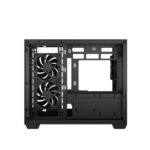 DeepCool CG330 3F ARGB Dual-Chamber Micro-ATX Tower Case, Tempered Glass Panels, 3 x 120mm ARGB Fans, USB 3.0, ITX/Micro-ATX, Black - Image 5