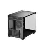 DeepCool CG330 3F ARGB Dual-Chamber Micro-ATX Tower Case, Tempered Glass Panels, 3 x 120mm ARGB Fans, USB 3.0, ITX/Micro-ATX, Black - Image 6