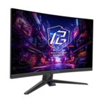 ASRock Phantom Gaming PG27FRS1A 27 Inch FHD (1920 x 1080) VA Curved (1500R) Gaming Monitor, 280Hz 1ms (MPRT) Response Time, 2 x HDMI 2.0, 1 x DisplayPort 1.4, Headphone Out, Tilt, Swivel Adjustment - Image 2