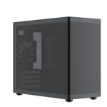 TecWare Fusion 3 mATX Compact PC Case, High Airflow SFF Chassis, 3 Fans Included, Top-Mount ATX/SFX PSU Support, USB-C, Supports 280mm GPU & Dual Radiators, Black
