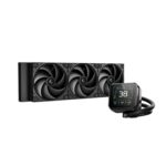 DeepCool Spartacus 360 AIO Liquid CPU Cooler, 360mm Radiator, 3 x 120mm PWM Fans, 3.4" LCD Display Pump, ARGB Lighting, Intel LGA1851/1700 & AMD AM5/AM4, Black