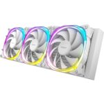 ANTEC Vortex 360 ARGB AiO Liquid CPU Cooler, White, Universal Socket, 360mm Radiator, PWM 2000RPM Fusion ARGB Cooling Fans, Addressable RGB LED Lighting with Suspended Spiral Pump Head Design - Image 3