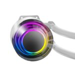 ANTEC Vortex 360 ARGB AiO Liquid CPU Cooler, White, Universal Socket, 360mm Radiator, PWM 2000RPM Fusion ARGB Cooling Fans, Addressable RGB LED Lighting with Suspended Spiral Pump Head Design - Image 6