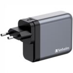 Verbatim (32203) GNC-140 GaN Charger 140W with 2 x USB-C PD 140W / 1 x USB-C PD 20W / 1 x USB-A QC 3.0 (EU/UK/US) - Image 3