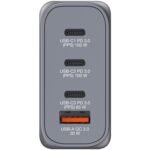 Verbatim (32202) GNC-100 GaN Charger 100W with 2 x USB-C PD 100W / 1 x USB-C PD 65W / 1 x USB-A QC 3.0 (EU/UK/US) - Image 2