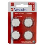 Verbatim (49535) CR2450 BATTERY LITHIUM 3V 4 PACK - Image 3