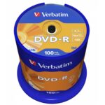 Verbatim (43549) DVD-R 16X 100PK SPINDLE 4.7GB MATT SILVER - Image 2