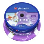 Verbatim (43667)DVD+R Double Layer 8.5GB 8X Wide Printable 25 Pack Spindle No-ID - Image 2