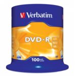 Verbatim (43549) DVD-R 16X 100PK SPINDLE 4.7GB MATT SILVER