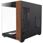 Antec CX800 Wood Mid Tower Gaming Case, 1 x USB Type-C / 1 x USB 3.0, Tempered Glass Front and Side Window Panel, Dual Chamber Design, 4 x Pre-Installed ARGB LED Fans, ATX, Micro-ATX, ITX Compatible - Image 4