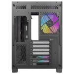 ANTEC Constellation C5 Curve Black ARGB Case, Curved Glass Panels, Dual Chamber, Support back-connect motherboards, 4 x ARGB PWM fans with built-in fan controller, ATX, Micro-ATX, ITX - Image 2