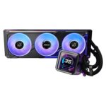 ASRock Phantom Gaming 360 LCD AIO Liquid CPU Cooler, 360mm Radiator, Triple 120mm PWM ARGB Fans, LCD Display, Intel LGA1700/1851 & AMD AM5/AM4 Compatible - Image 3