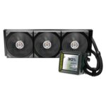 ASRock Steel Legend Dark 360 LCD AIO Liquid CPU Cooler, 360mm Radiator, Triple 120mm PWM ARGB Fans, LCD Display, Intel LGA1700/1851 & AMD AM5/AM4 Compatible - Image 3