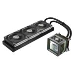 ASRock Steel Legend Dark 360 LCD AIO Liquid CPU Cooler, 360mm Radiator, Triple 120mm PWM ARGB Fans, LCD Display, Intel LGA1700/1851 & AMD AM5/AM4 Compatible - Image 5