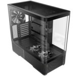 ANTEC Constellation C6 AirAntec Mid-Tower Gaming PC Case - 2 x 120mm PWN Reverse fans, 1 x 140 PWN fan at rear, Curved Glass Desgin with 3-sided Tempered Glas, ATX/Micro-ATX/ITX - Image 2