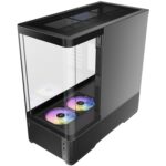 ANTEC Constellation C6 AirAntec Mid-Tower Gaming PC Case - 2 x 120mm PWN Reverse fans, 1 x 140 PWN fan at rear, Curved Glass Desgin with 3-sided Tempered Glas, ATX/Micro-ATX/ITX - White - Image 2