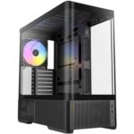 ANTEC Constellation C6 AirAntec Mid-Tower Gaming PC Case - 2 x 120mm PWN Reverse fans, 1 x 140 PWN fan at rear, Curved Glass Desgin with 3-sided Tempered Glas, ATX/Micro-ATX/ITX - White - Image 5