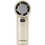 Verbatim (32343) Cool 'n' Go Ice Touch Handheld Fan - White/Silver - Image 5